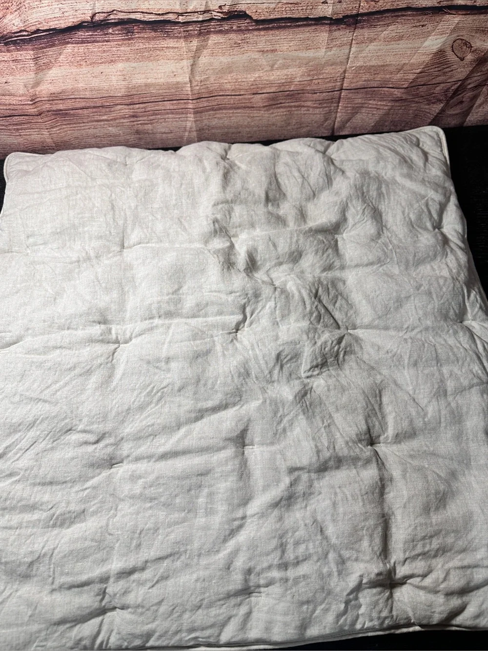 Pottery Barn Cloud Linen Euro Sham 26x26 Light Grey